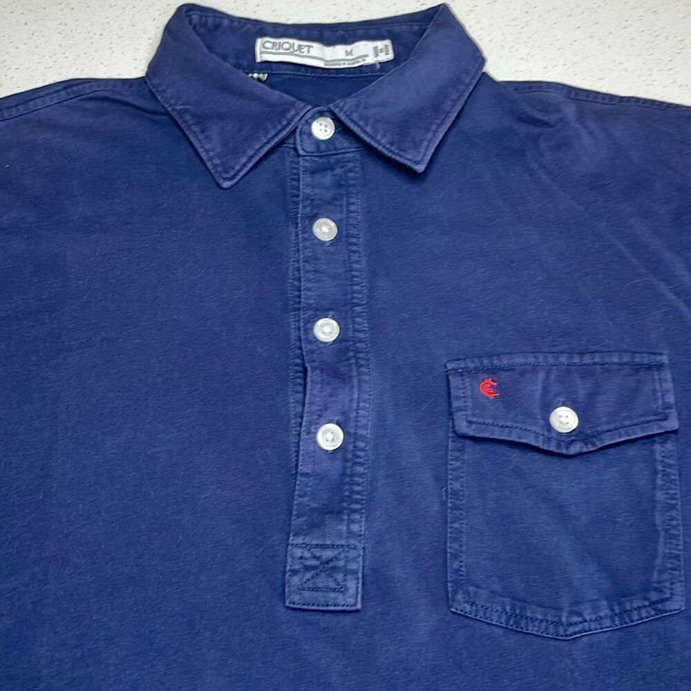 Criquet Navy Organic Cotton Polo Shirt Men’s Medium